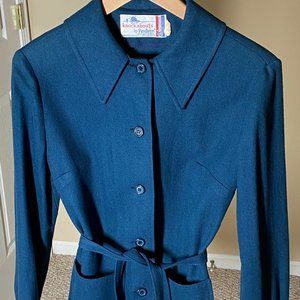 Vintage Wool Pendleton Knockabout Women's Blue Button Up Jacket